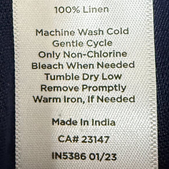 NWT Women's TALBOTS HAVEN Well Within Linen Pants Twilight | Size L - Picture 8 of 10